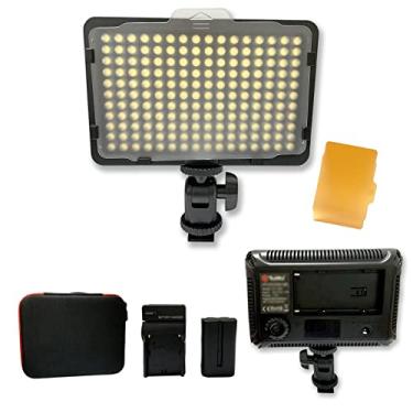 Imagem de Bemaxy Kit De Iluminação Para Câmera Digital Slr - 176 Lâmpadas Led Ultrafinas Reguláveis Fotografia/Vídeo Estúdio, Painel Filmadora Com Filtros Cor Nikon, Canon E Panasonic (Com Bateria)