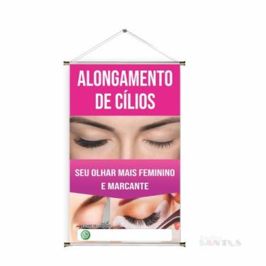 Imagem de Banner pronto Cílios BA 109 medida 45x70 cm arte pronta