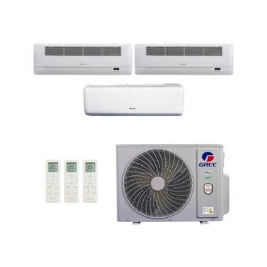 Imagem de Ar-Condicionado Multi Split Inverter R-32 Gree 36.000 (1x Evap HW 9.000 + 2x Evap Cassete 1 Via 22.000) Quente/Frio 220V