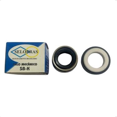 Imagem de Kit 02 Selos Mecânicos 15mm SKB T-02 Selobras para Bomba Periferica Agua Compressores Hidro Banheira