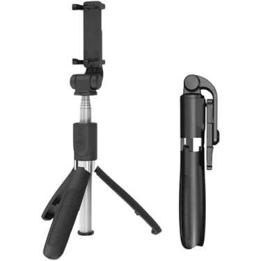 Imagem de Bastão Tripé Mini 360º Dobrável Pau De Selfie Bluetooth com Controle Remoto 3 em 1 para Celular e Câmera – Compatível com Android e iOS