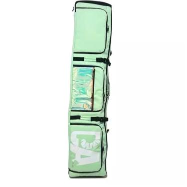 Imagem de Lzyjckh Bolsa de Snowboard Impermeável com Rodas Bolsa de Snowboard com Rodas Extensível de 160-170 cm, para Viagens Aéreas, Serve para Esquis Individuais/2 Conjuntos de Esquis,Green b