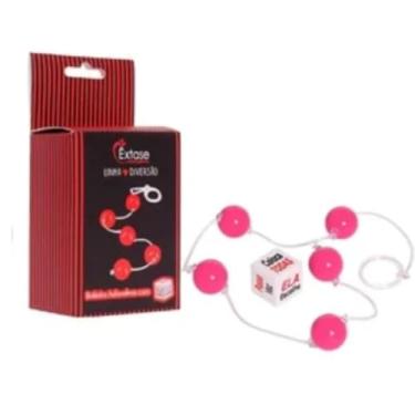 Imagem de Bolinha Tailandesa P Com Dado Linha Diversão Cordão Tailandês P com Dado Saúde e Prazer BTD012 (ROSA)