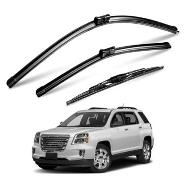 Imagem de Forccord Pacote Com 3 Palhetas De Limpador Para-Brisa Para Gmc Terrain/Chevy Equinox 2010-2017, Trava Superior, 24" + 17" 13" (Sem Gancho U E J)