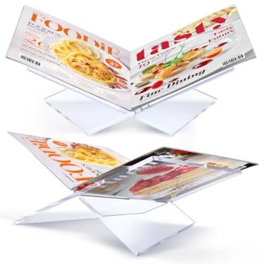 Imagem de MBAIYO Suporte grande de acrílico transparente, suporte de bíblia para exibição e leitura de livros de receitas, bíblias, revistas de arte, para casa e escritório