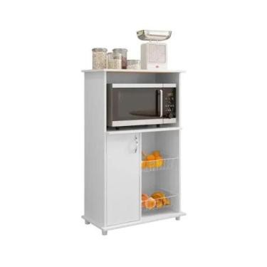 Imagem de Balcão de Cozinha 1 Porta com Fruteira NT3075 - NOTAVEL, Branco