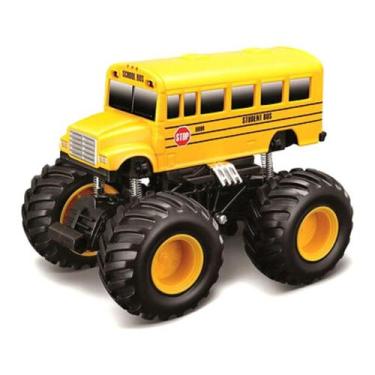 Imagem de Miniatura Monster Truck Ônibus Estudantil Fresh Metal Maisto 21144