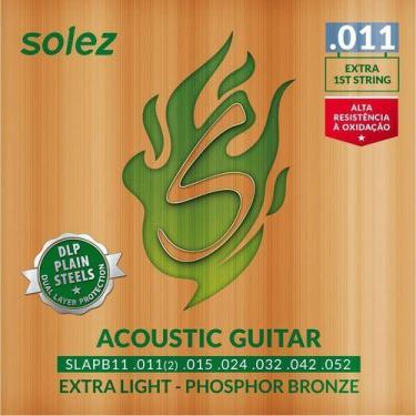 Imagem de Encordoamento Violão Aço Solez 011 Slapb11 Phosfer Bronze