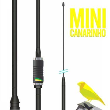 Imagem de Antena Px Prolongador Bobinada 100w Mini Canarinho Black Steelbras AP3