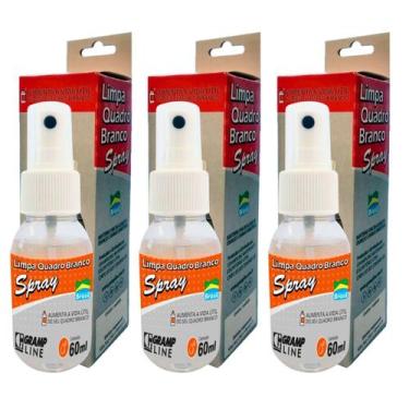 Imagem de Limpador Spray para Quadro Branco ou Vidro Kit 3un Limpa e Protege con