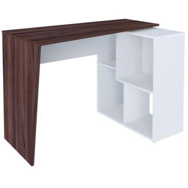 Imagem de Mesa Para Escritório Escrivaninha Home Office Urban Ipê Branco - Lyam 