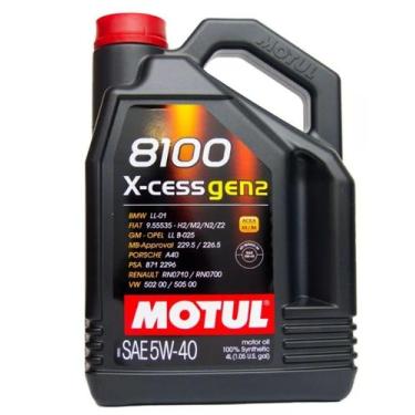 Imagem de Óleo Motul 8100 X-cess 5w40 Sintético Carro 4 Litros Galão