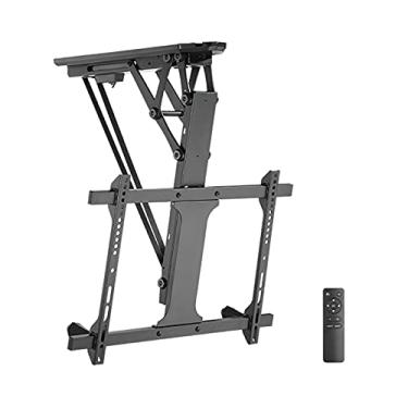Imagem de Suporte para monitor de TV Suporte de TV com controle remoto inteligente 81.3 cm-177.8 cm Teto elétrico dobrável suporte de teto, suporta até 35 kg, suporte de TV VESA máximo 600 x 400 mm