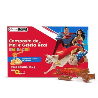 Imagem de Mel com Geleia Real Kids em Sachê 144 g