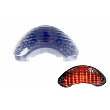 Imagem de TOPZONE Para Suzuki 1999-2002 SV650 / SV650S / SV650SU/ SV650U; 1997-2001 TL1000S; 1998-2003 TL1000R; Luz traseira de freio LED luz traseira integrada (moke, modo flash estilo 1)