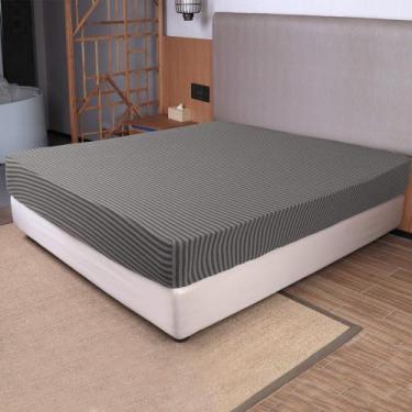 Imagem de Lençol com elástico N&Y HOME King Size de 4 vias em malha elástica