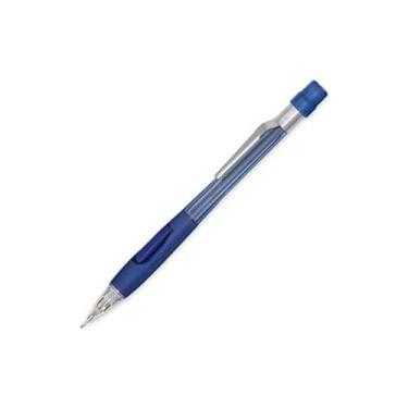 Imagem de Pentel Lapiseira Quicker Clicker, tamanho de grafite de 0,7 mm, corpo azul transparente, caixa com 12 (PD347TC)