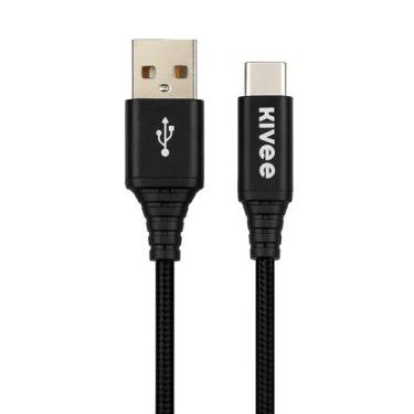 Imagem de Cabo de Dados Rápido Usb Para Tipo- C e Lightning - RPires, Preto Tipo