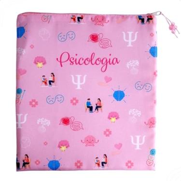 Imagem de Matellassê - Porta Jaleco Enfermagem Medicina Porta Estetoscópio Organizador de bolsa Necessaire Personalizado Biomedicina Fisioterapia Veterinária Odontologia Nutrição (PSICOLOGIA)