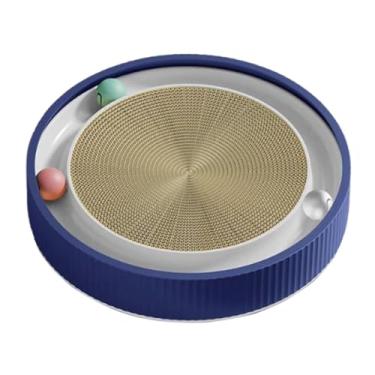 Imagem de MotiveTech Arranhador para gatos Cama para gatos com garras resistentes ao desgaste para gatinhos Previne danos aos móveis com bolas de rastreamento Cama para