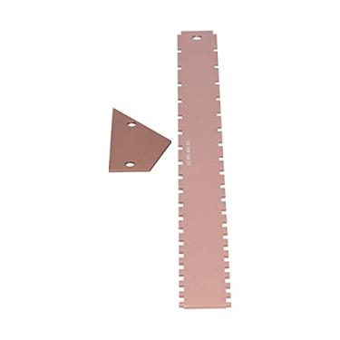 Imagem de Conjunto de Ferramentas de Medição de Guitarra de Alumínio Medidor de Guitarra Régua de Borda Reta Medidor de Nivelamento de Traste Portátil para Baixo Acústico Elétrico Bandolim