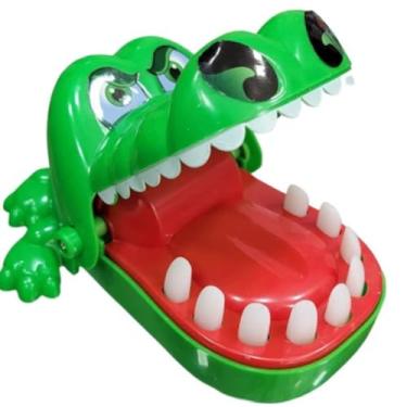Imagem de Jogo Jacaré Morde Dedo Brinquedo Clássico Infantil Interativo Para Crianças Diversão em Brinquedo Crocodilo Jacaré Dentista Jogo Divertido para Crianças