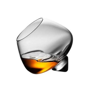 Imagem de Copo De Whisky Rotativo De 250ml, Copo Alto Para Cigarro, Coquetel E V
