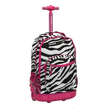 Imagem de Rockland Mochila com rodinhas de alça única, rosa, tamanho único, Rosa, One Size, Mochila com rodinhas de alça única