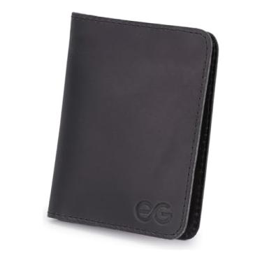 Imagem de Porta Cartão Mini Carteira Em Couro 100% Legítimo(Preto)