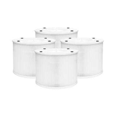 Imagem de Nispira Substituição de filtro HEPA verdadeiro 12020 2 em 1 compatível com purificador de ar Clorox modelos 11020 e 11021 | Remove o tamanho de partícula até 0,3 mícron | Pacote com 4