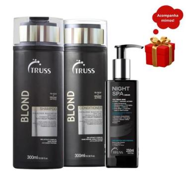 Imagem de Truss Blond Shampoo e Condicionador 300ml +Night Spa - Sérum 250ml