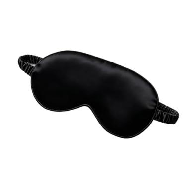 Imagem de Máscara De Olho/Tapa-Olho Confortável E Respirável Para Dormir - 3D, Seda Dupla Face, Multicolorido(3D Anatômico Preto)