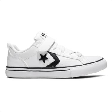 Imagem de Tênis Converse All Star Pro Blaze Strap Infantil (Branco/Preto, BR, Criança de 9 a 12 anos, Numérico, 33)