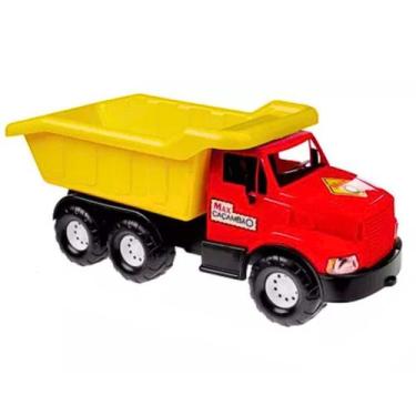 Imagem de Brinquedo Caminhão Max Caçambão Com Pá Vermelho Tilin