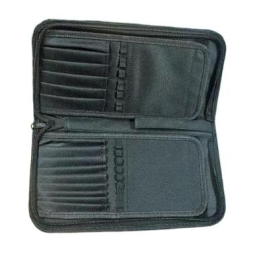 Imagem de oshhni Porta-pincéis organizador de armazenamento em tecido Oxford estojo de transporte caneta lápis bolsa para manicure ateliê salão crochê ao ar livre