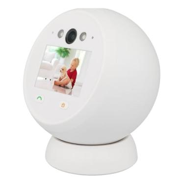 Imagem de Câmera Wi-Fi Inteligente Com Tela Integrada Vídeo Chamada IP com Interfone Rotativo 360° HD Visão Noturna Monitoramento Remoto pelo Celular, Babá Eletrônica Idosos Pet Criança