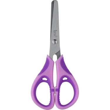 Imagem de Kit de Tesouras Escolar, BRW, para Canhoto, 13 cm, Sortidas, 12 Unidades