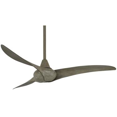 Imagem de Minka-Aire Ventilador de teto F843-DRF Wave de 132 cm com controle remoto, Driftwood