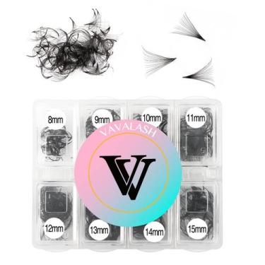 Imagem de Extensões de cílios VAVALASH 600 Ventiladores pré-fabricados 8-15 mm 1