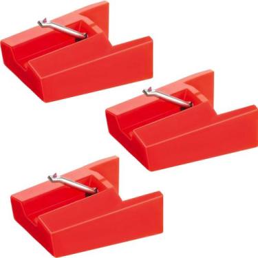 Imagem de Pacote com 3 agulhas de toca-discos Stylus Turntable para ION LCT04RS 