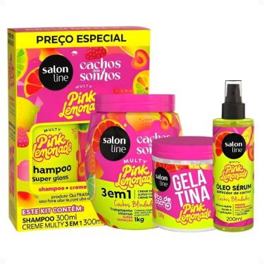 Imagem de Kit Salon Line Pink Lemonade Cachos Dos Sonhos Completo