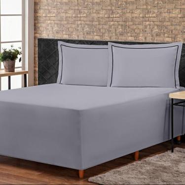Imagem de Jogo de Lençol Conjugado para Cama Box CASAL Versatile com Fronhas 03 