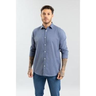 Imagem de Camisa Social Masculina Manga Longa em Algodão Dialogo Cor:;Tamanho:P;Idade:Adulto;Genero:Masculino-Masculino