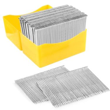 Imagem de KIMSING Pregos de concreto calibre 14 64 mm de comprimento (64 mm) 800 peças/caixa, pregos em T de concreto para pregadores de concreto, haste lisa