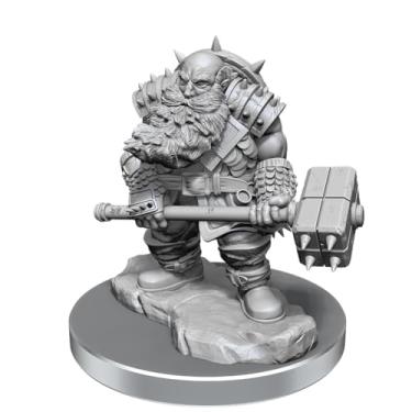 Imagem de D&D Nolzur's Marvelous Miniatures: Duergar Fighters – Miniatura sem pintura/Primed Dungeons and Dragons da WizKids – Compatível com DND e outros jogos RPG de mesa TTRPG