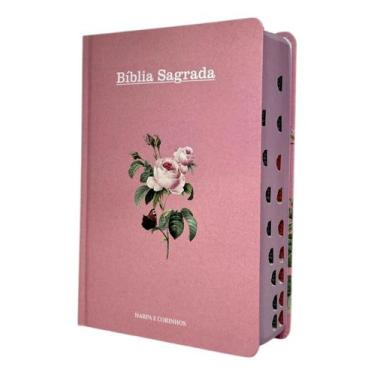 Imagem de Bíblia pentecostal assembleia Índice Letra Hipergigante Capa Dura harp