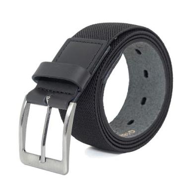Imagem de Cinto Masculino Fasolo Casual Largo Elástico Couro Legítimo Comfort, P