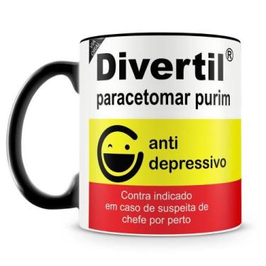 Imagem de Caneca Divertida Estampa de Remédio 325ml - Presente Criativo - Amo Ca