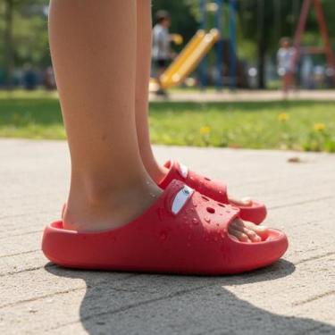 Imagem de Chinelo Slide Nuvem Papete Infantil Divertido Desenho Personagem Estil