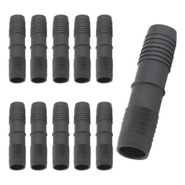 Imagem de Kit de 10 Uniões de Emenda de 3/8 Polegadas P/ Mangueira de Irrigação.
